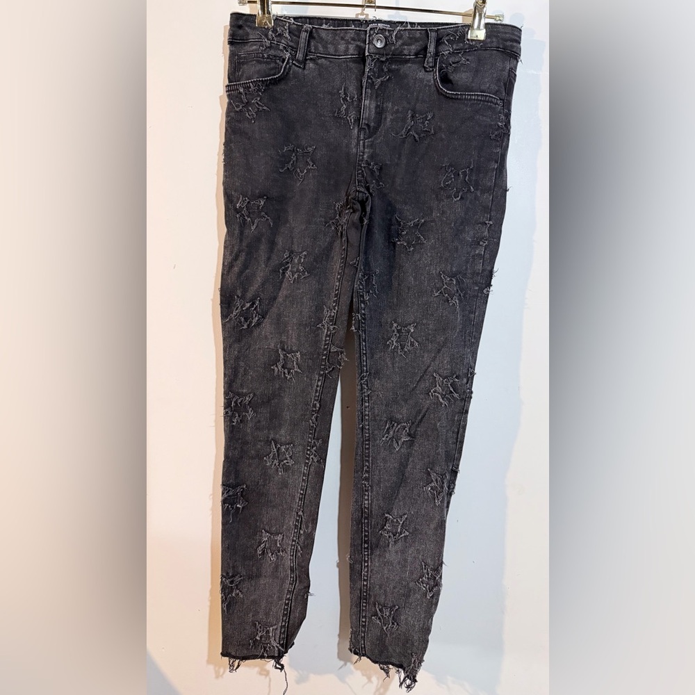 Black Distressed Women's Jeans